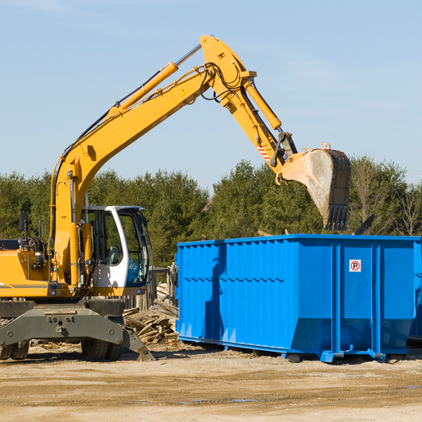 are there any restrictions on where a residential dumpster can be placed in Napa CA